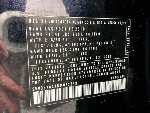 Used 2022 Volkswagen Tiguan S image 35