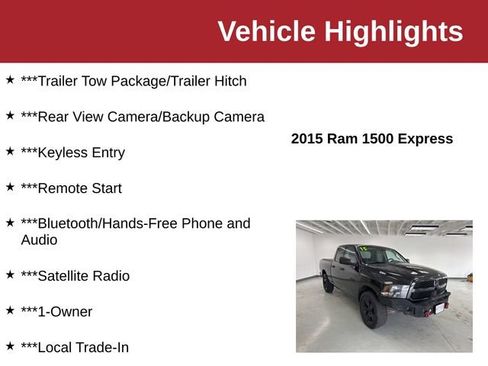 Used 2015 RAM 1500 Express w/ Black Ram 1500 Express Group AWD/4WD image 10