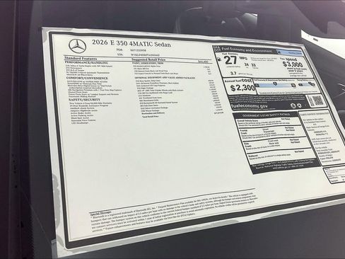 New 2026 Mercedes-Benz E 350 4MATIC Sedan image 13