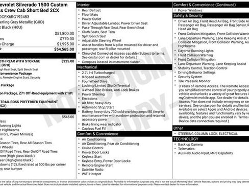 Used 2024 Chevrolet Silverado 1500 Custom Trail Boss AWD/4WD image 41