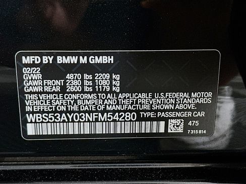 Used 2022 BMW M3 Executive 6-Speed Manual w/ Executive Package image 41