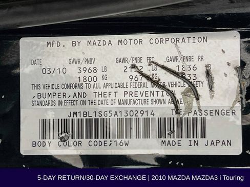 Used 2010 MAZDA MAZDA3 i Touring FWD image 32