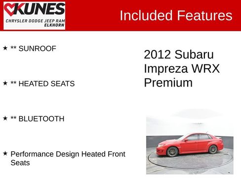 Used 2012 Subaru Impreza WRX Premium image 3
