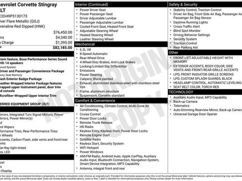 Used 2023 Chevrolet Corvette Stingray Premium Cpe w/ 3LT image 35