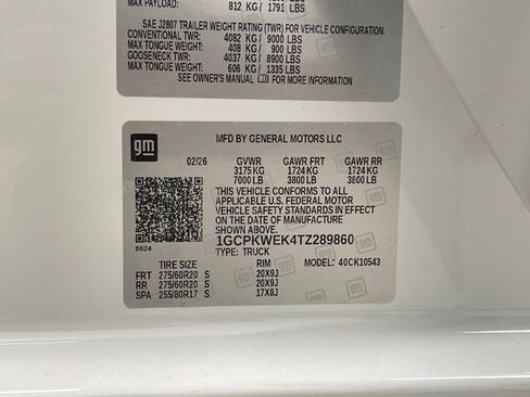 New 2026 Chevrolet Silverado 1500 RST w/ RST Select Package image 23