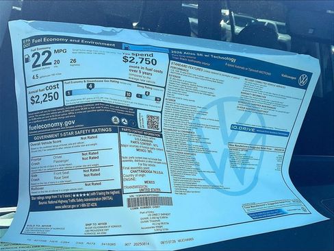 New 2026 Volkswagen Atlas SE AWD/4WD image 18