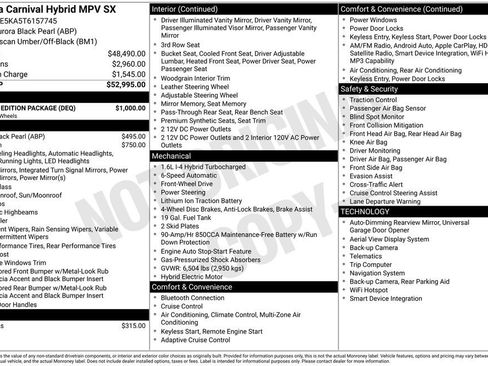 New 2026 Kia Carnival SX w/ SX Dark Edition Package FWD image 9