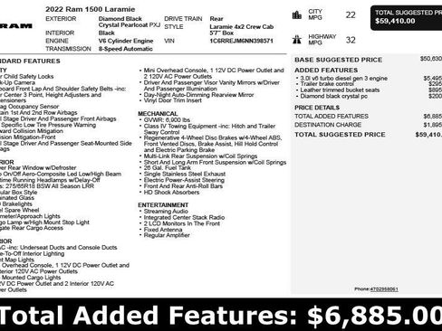 Used 2022 RAM 1500 Laramie RWD image 3