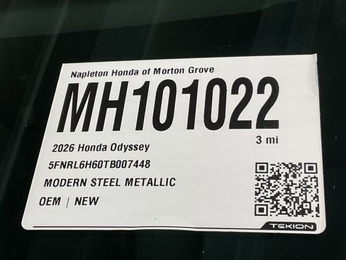 Certified 2026 Honda Odyssey EX-L image 37