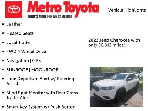 Used 2023 Jeep Cherokee Altitude Lux AWD/4WD image 8