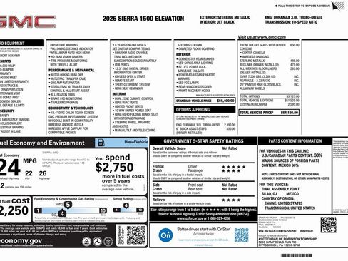 New 2026 GMC Sierra 1500 Elevation image 4