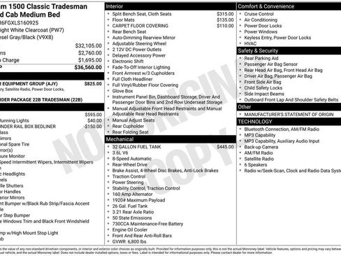Used 2020 RAM 1500 Tradesman w/ Popular Equipment Group RWD image 6