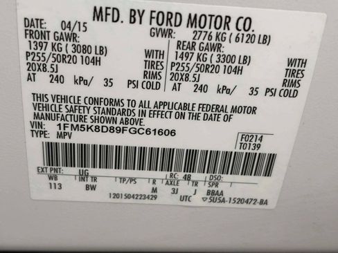 Used 2015 Ford Explorer XLT w/ Equipment Group 202B AWD/4WD image 46