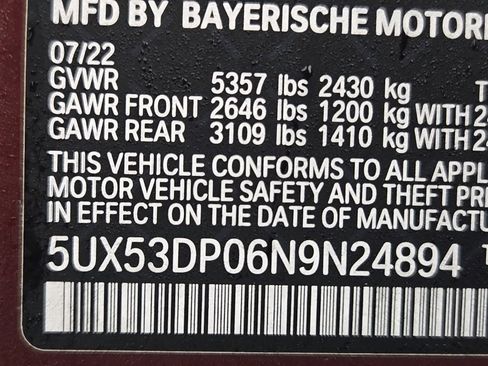 Certified 2022 BMW X3 xDrive30i w/ Premium Package 2 image 22