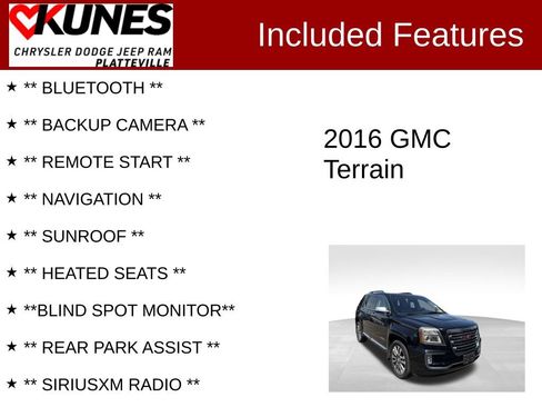 Used 2016 GMC Terrain Denali AWD/4WD image 2