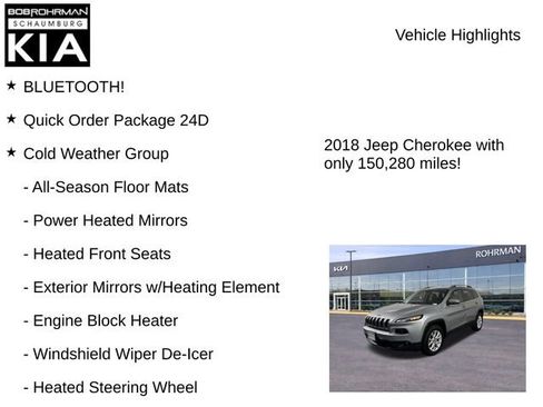 Used 2018 Jeep Cherokee Latitude Plus w/ Cold Weather Group AWD/4WD image 7