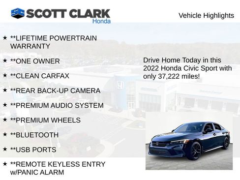 Used 2022 Honda Civic Sport image 11