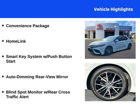 Used 2024 Toyota Camry SE w/ Convenience Package FWD image 4