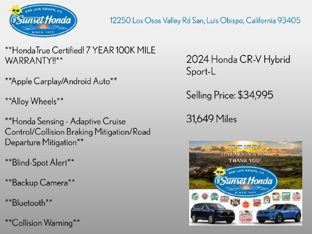 Used 2024 Honda CR-V Sport-L image 2