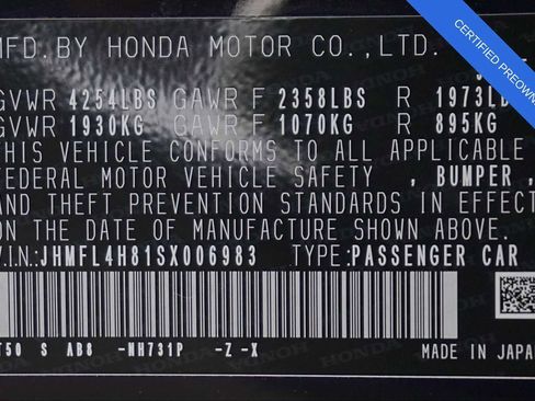 Certified 2025 Honda Civic Sport image 30