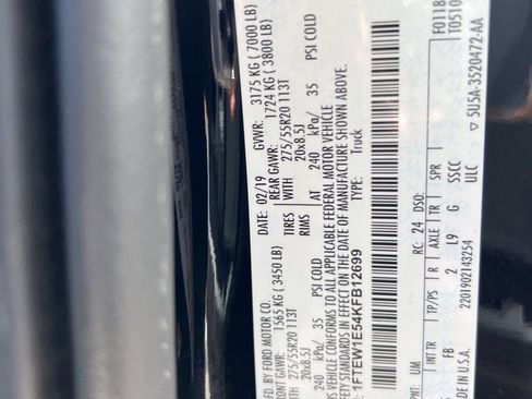 Used 2019 Ford F150 XLT w/ Equipment Group 302A Luxury image 20