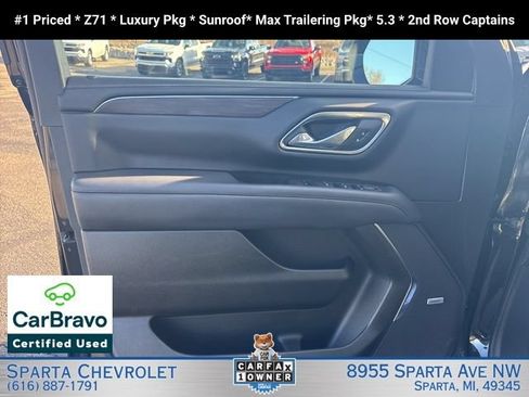 Certified 2024 Chevrolet Tahoe Z71 w/ Luxury Package AWD/4WD image 9