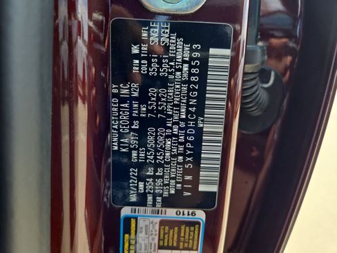 Certified 2022 Kia Telluride S AWD/4WD image 36