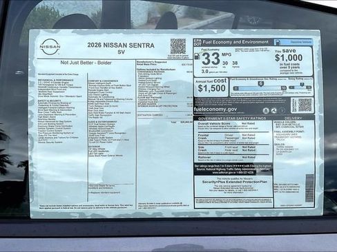 New 2026 Nissan Sentra SV w/ SV Convenience Package image 17