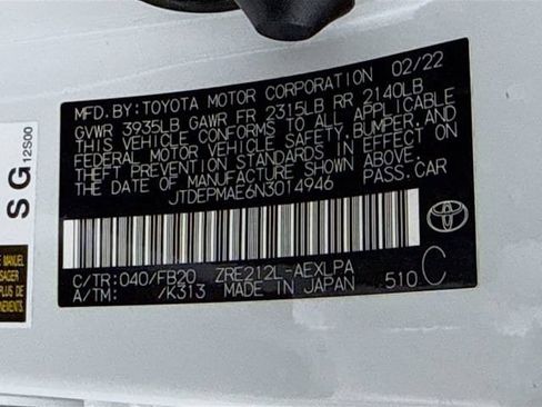Certified 2022 Toyota Corolla LE w/ Carpet Mat Package (TMS) FWD image 31
