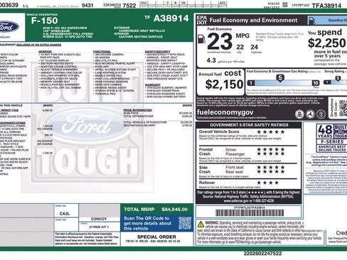 New 2026 Ford F150 Platinum w/ Equipment Group 702A High AWD/4WD image 7