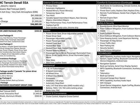 New 2026 GMC Terrain Denali w/ LPO, Floor Liner Package AWD/4WD image 6
