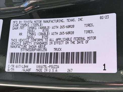 Used 2023 Toyota Tundra 1794 Edition AWD/4WD image 24