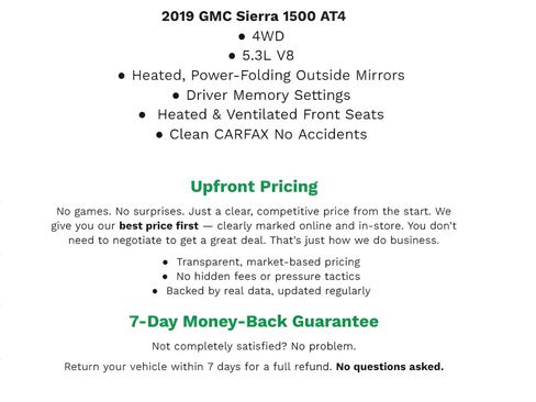 Used 2019 GMC Sierra 1500 AT4 image 2