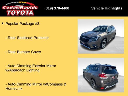 Used 2022 Subaru Forester Touring w/ Popular Package #3 AWD/4WD image 32