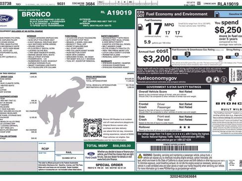 Used 2024 Ford Bronco Black Diamond w/ Sasquatch Package AWD/4WD image 29