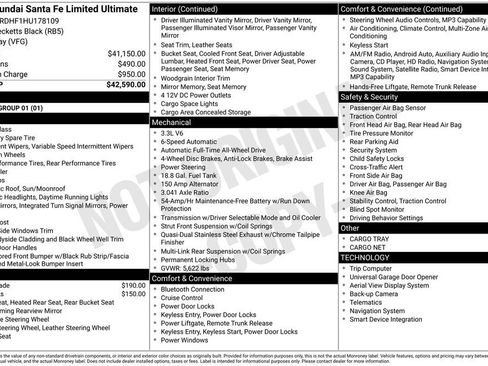 Used 2017 Hyundai Santa Fe Limited image 11