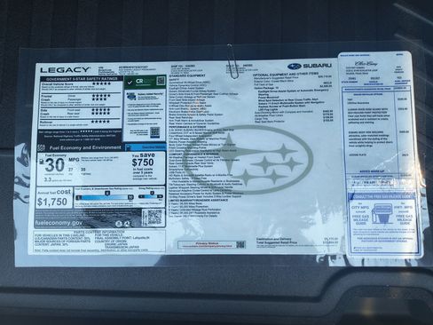New 2025 Subaru Legacy Premium image 33
