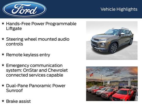 Used 2021 Chevrolet TrailBlazer ACTIV w/ Sun and Liftgate Package FWD image 9