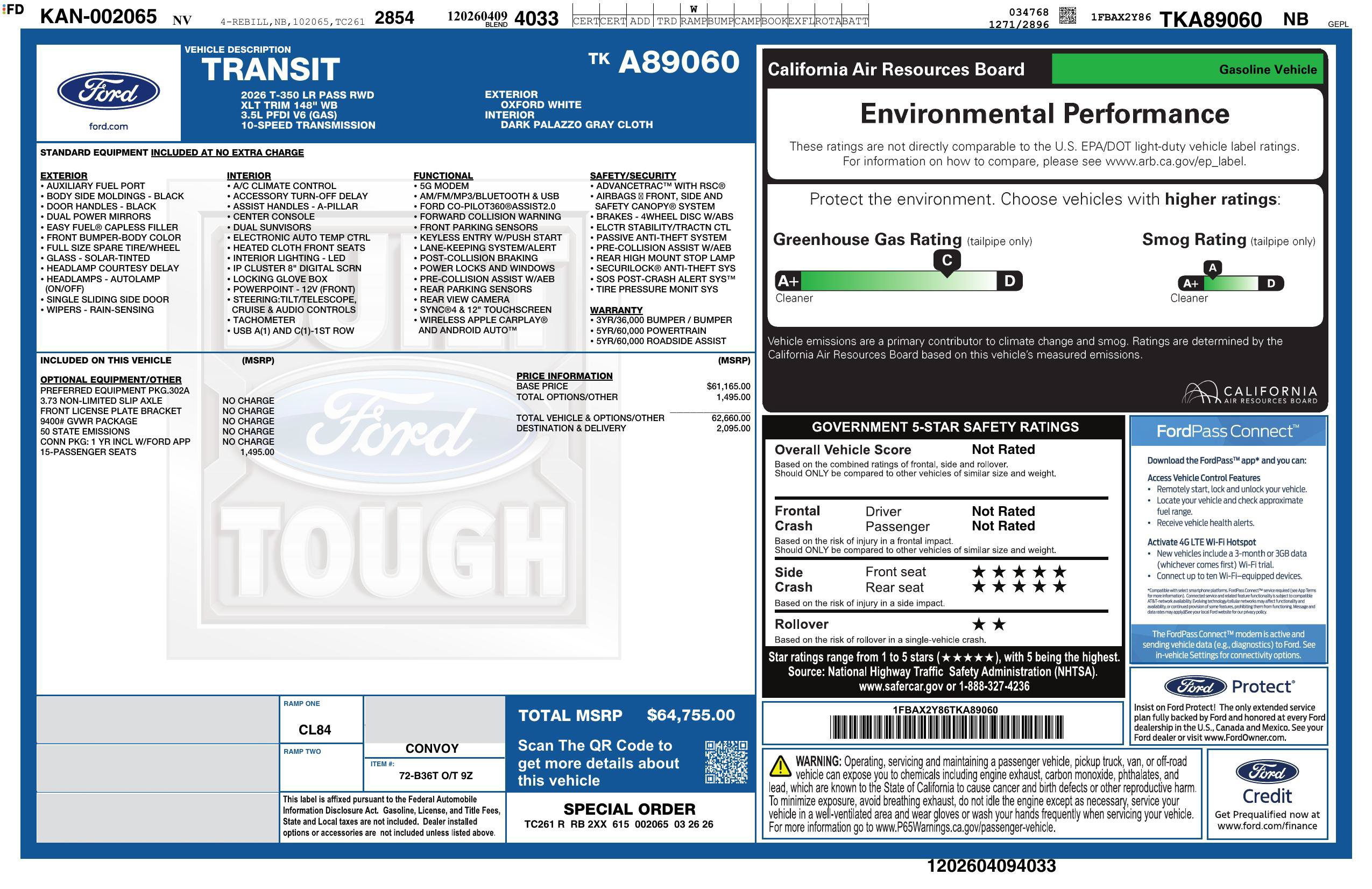 Used 2026 Ford Transit 350 XLT RWD image 3