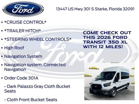 New 2026 Ford Transit 350 XL RWD image 10