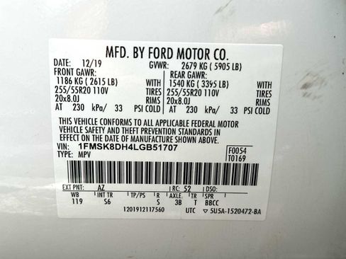 Used 2020 Ford Explorer XLT w/ Equipment Group 202A AWD/4WD image 22