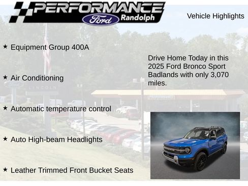 Used 2025 Ford Bronco Sport Badlands AWD/4WD image 9