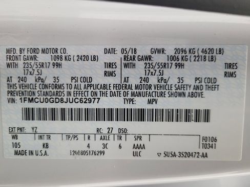 Used 2018 Ford Escape SE w/ Ford Safe & Smart Package image 33