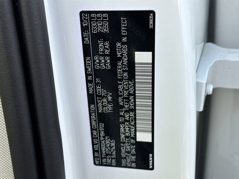 Certified 2023 Volvo XC90 T8 Ultimate w/ Protection Package Premier image 30