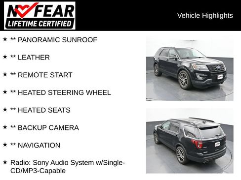 Used 2017 Ford Explorer Sport AWD/4WD image 2