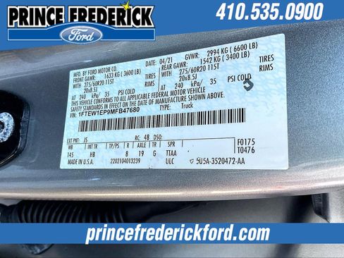 Used 2021 Ford F150 Lariat w/ Equipment Group 502A High image 34