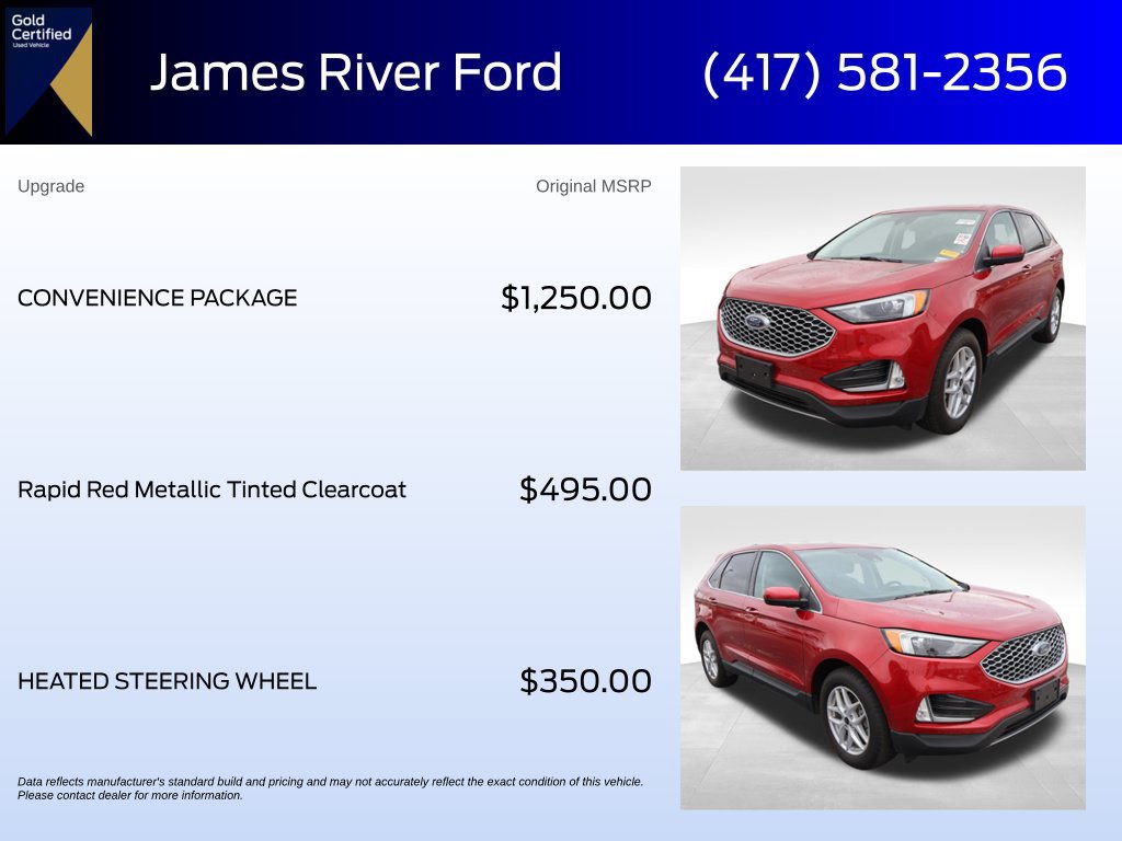 Used 2024 Ford Edge SEL w/ Convenience Package AWD/4WD image 6