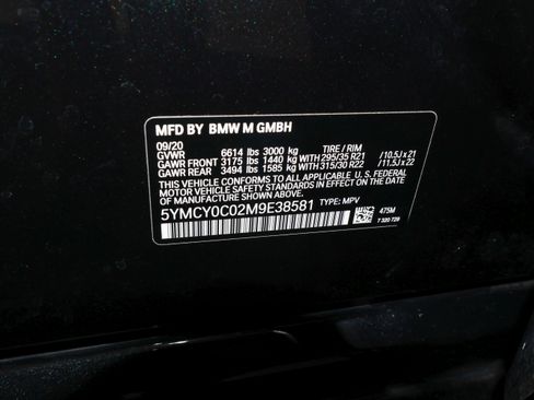 Used 2021 BMW X6 M w/ Competition Package AWD/4WD image 61