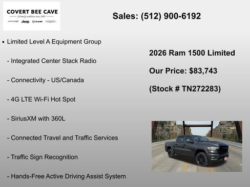 New 2026 RAM 1500 Limited AWD/4WD image 18