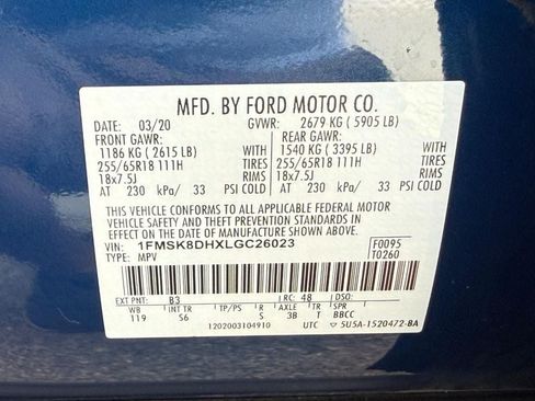 Used 2020 Ford Explorer XLT w/ Equipment Group 202A AWD/4WD image 23